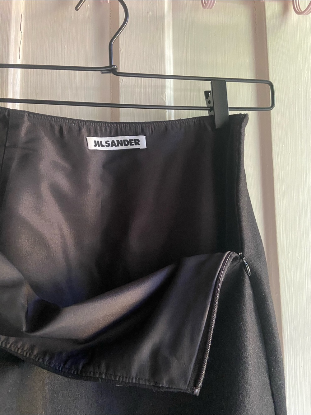 Vintage black wool Jil Sander midi skirt - Picture 4 of 4